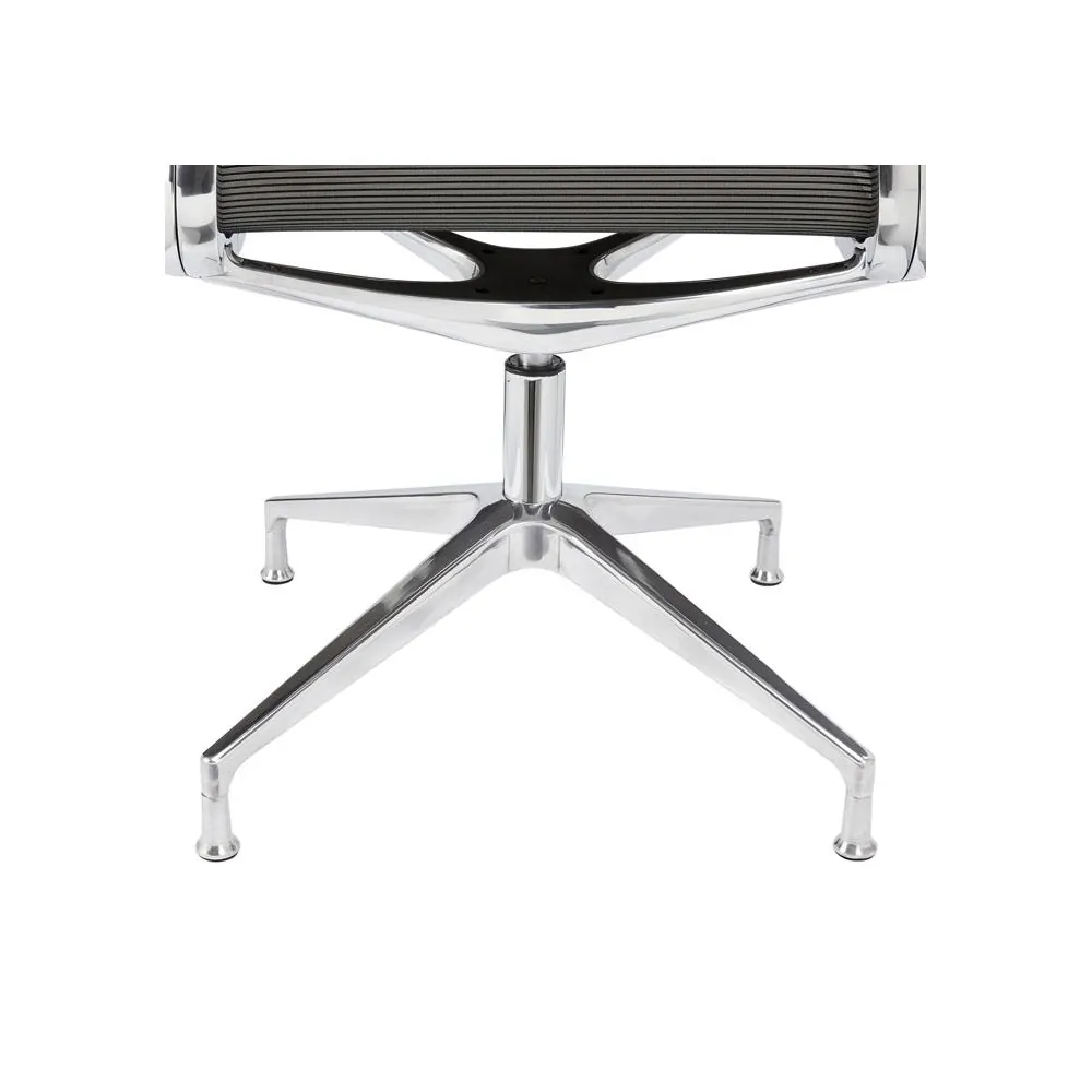 ergonomischer_buerostuhl_besucherstuhl_atria_mesh_detail_fuss Ergonomischer Bürostuhl Atria Mesh mit Mesh Rücken und Chrom Gestell, ergonomischer Besucherstuhl fürs Büro und Homeoffice, Ansicht Gestell