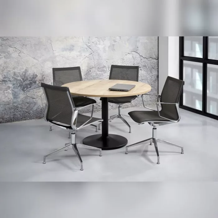 Ergonomischer Bürostuhl Atria Mesh mit Mesh Rücken und Chrom Gestell, ergonomischer Besucherstuhl fürs Büro und Homeoffice, Ansicht Büro