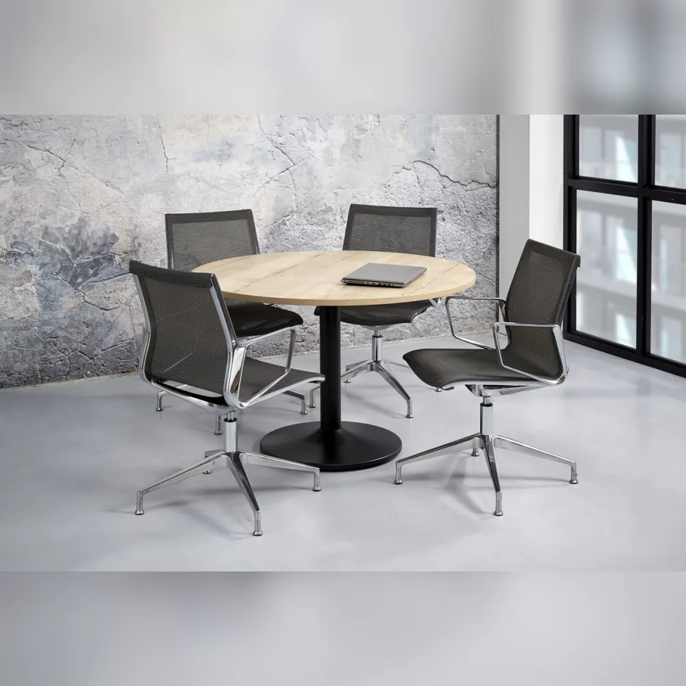 ergonomischer_buerostuhl_besucherstuhl_atria_mesh_einrichtung Ergonomischer Bürostuhl Atria Mesh mit Mesh Rücken und Chrom Gestell, ergonomischer Besucherstuhl fürs Büro und Homeoffice, Ansicht Büro