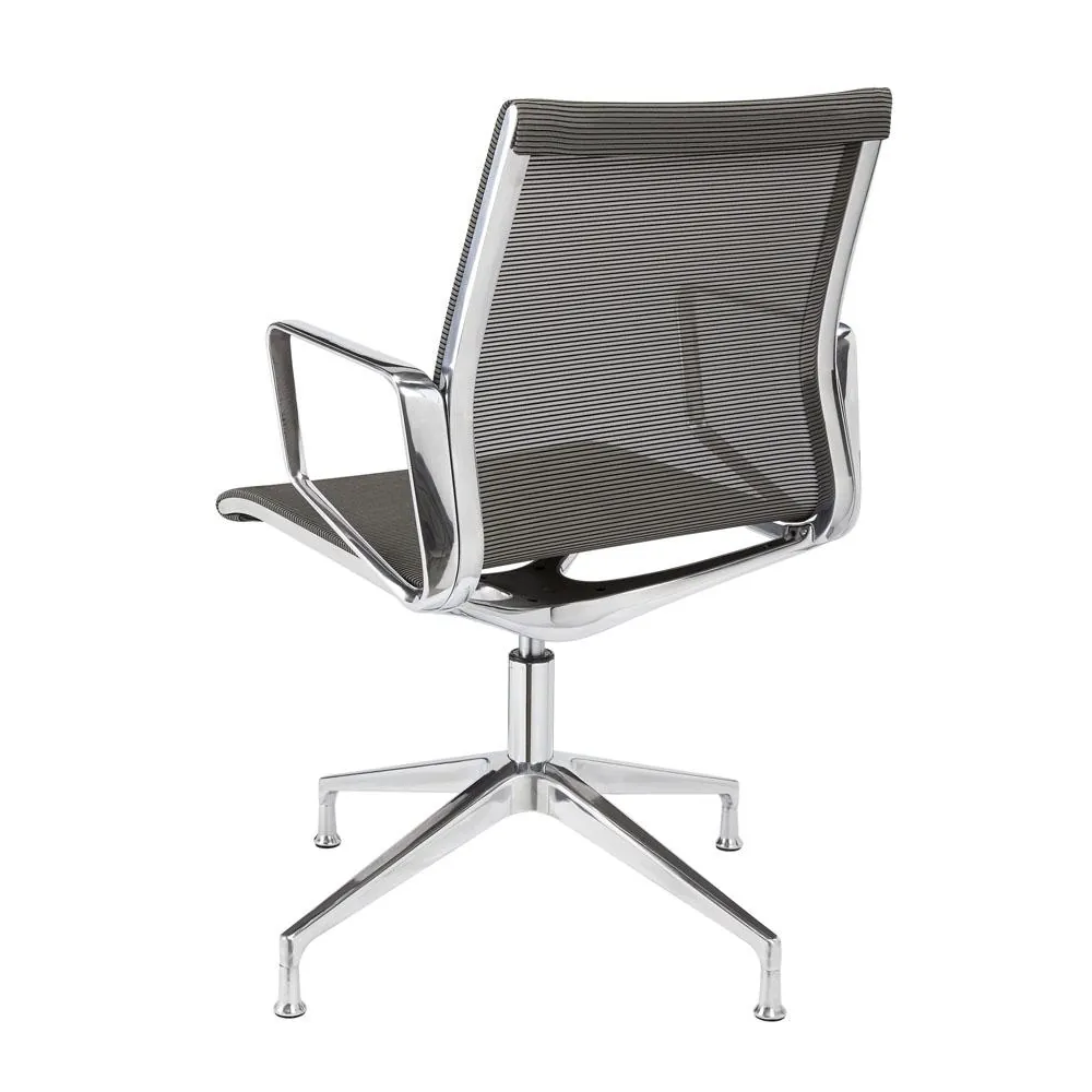 ergonomischer_buerostuhl_besucherstuhl_atria_mesh_rueckenansicht Ergonomischer Bürostuhl Atria Mesh mit Mesh Rücken und Chrom Gestell, ergonomischer Besucherstuhl fürs Büro und Homeoffice, Ansicht seitlich hinten