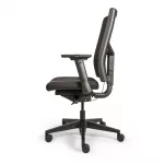ergonomischer_buerostuhl_forma_base_schwarz_1 Ergonomischer Bürostuhl Forma Base mit Stoff Rücken, ergonomischer Schreibtischstuhl fürs Büro und Homeoffice, Ansicht seitlich