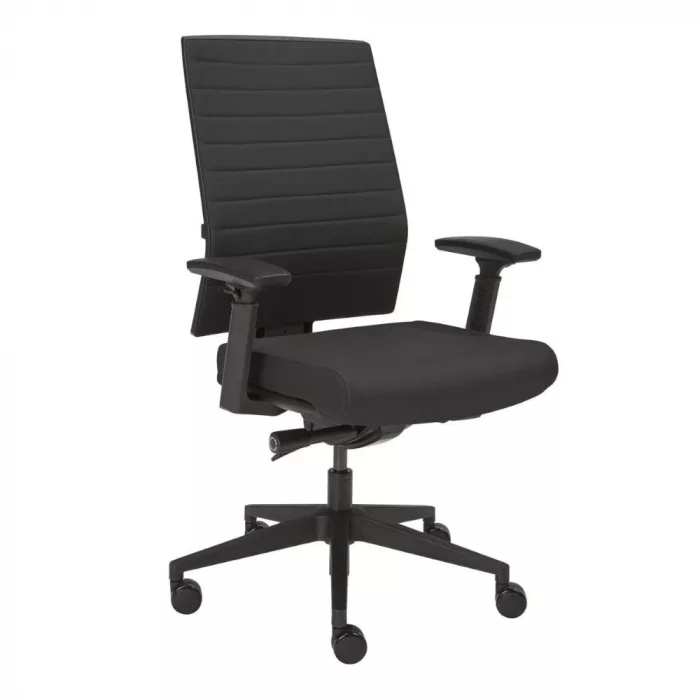 Ergonomischer Bürostuhl Intro in Schwarz, ergonomischer Schreibtischstuhl fürs Büro und Homeoffice, Ansicht vorne
