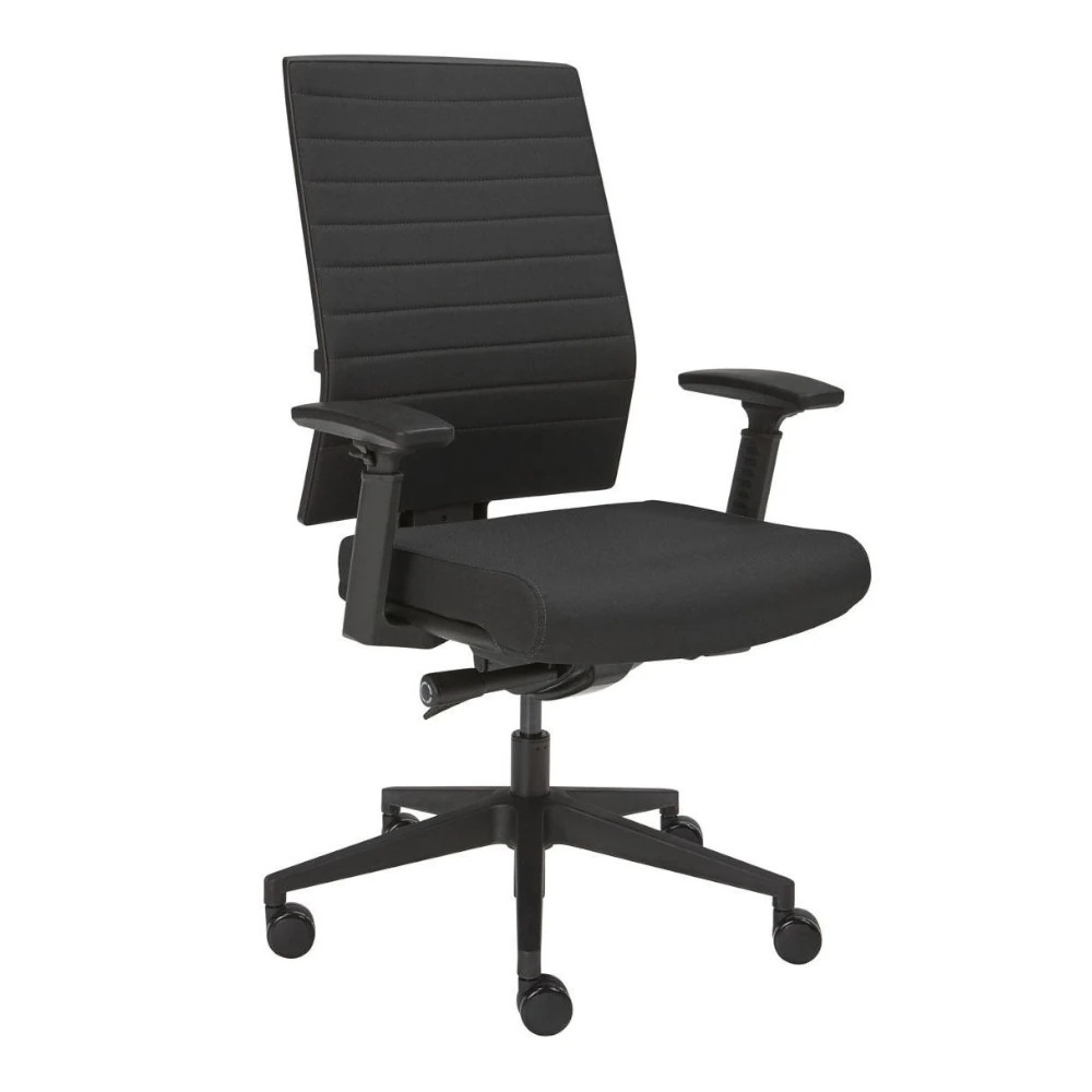 Ergonomischer Bürostuhl Intro in Schwarz, ergonomischer Schreibtischstuhl fürs Büro und Homeoffice, Ansicht vorne