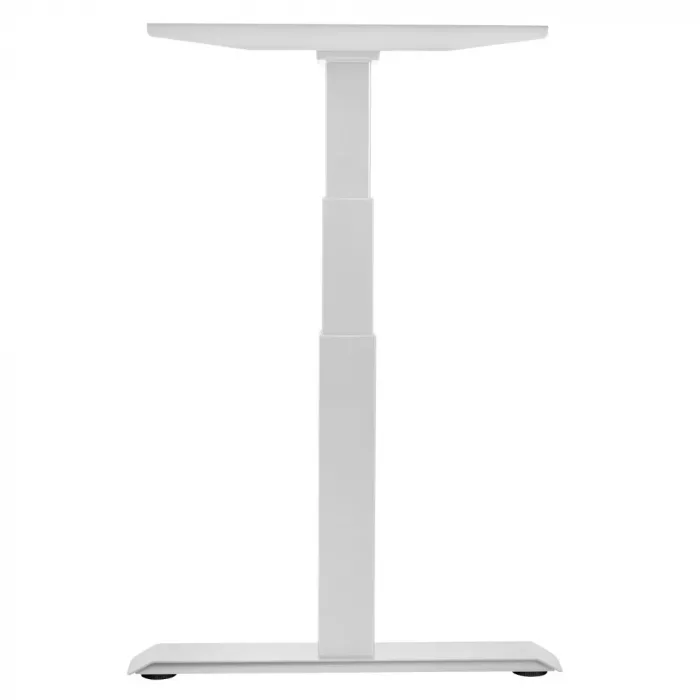 Elektrisch höhenverstellbarer Schreibtisch E-Move-Pro weißes Gestell, ergonomischer Schreibtisch fürs Büro und Homeoffice