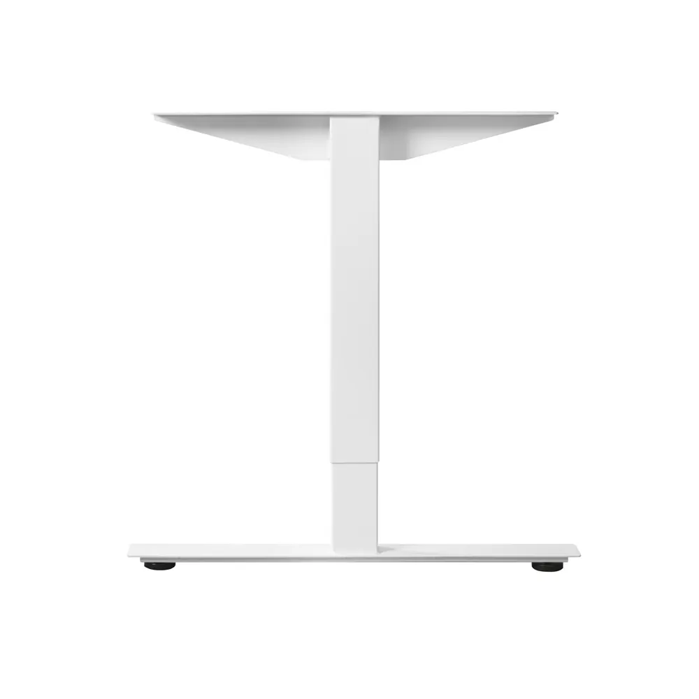schreibtisch_hoehenverstellbar_core_gestell_weiss Höhenverstellbarer Schreibtisch Core mit weißem Gestell, ergonomischer Schreibtisch fürs Büro und Homeoffice, Gestell
