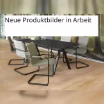 Moderner Konferenztisch Cova in alternativen Farben mit Holzdetails, großzügige Tischplatte für Besprechungsräume