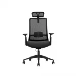 ergonomischer_bürostuhl_aero_flex_schwarz_frontal