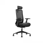 ergonomischer_bürostuhl_aero_flex_schwarz_vorne_seitlich