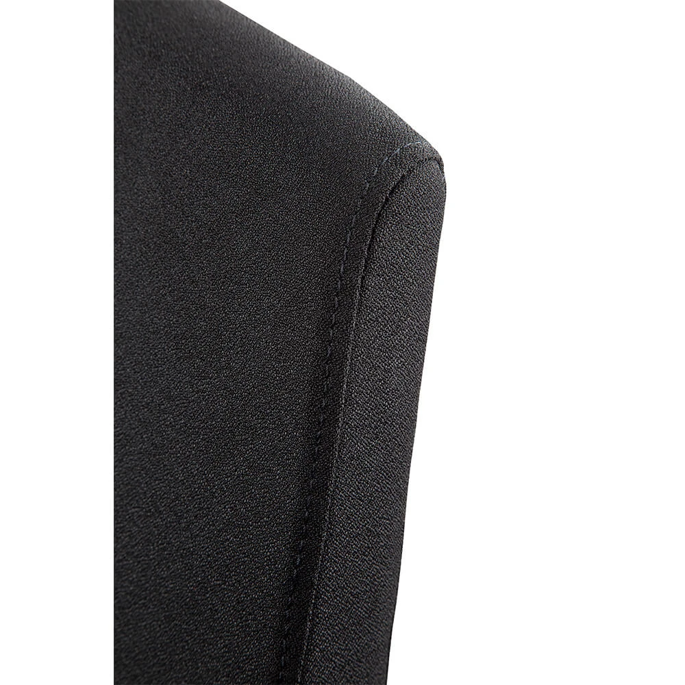 ergonomischer_buerostuhl_ergo_core_schwarz_detail_ruecken Ergonomischer Bürostuhl Ergo Core in Schwarz mit Kunststoff Gestell, ergonomischer Schreibtischstuhl fürs Büro und Homeoffice, Detailansicht Rückenlehne Stoff
