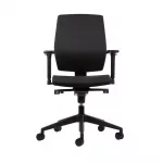 ergonomischer_buerostuhl_ergo_core_schwarz_frontal Ergonomischer Bürostuhl Ergo Core in Schwarz mit Kunststoff Gestell, ergonomischer Schreibtischstuhl fürs Büro und Homeoffice, Ansicht frontal