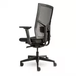 ergonomischer_buerostuhl_forma_air_schwarz_1 Ergonomischer Bürostuhl Forma Air mit Mesh Rücken, ergonomischer Schreibtischstuhl fürs Büro und Homeoffice, Ansicht seitlich hinten rechts