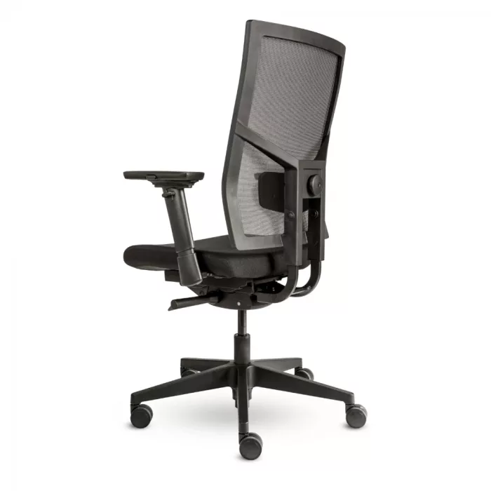 Ergonomischer Bürostuhl Forma Air mit Mesh Rücken, ergonomischer Schreibtischstuhl fürs Büro und Homeoffice, Ansicht seitlich hinten rechts