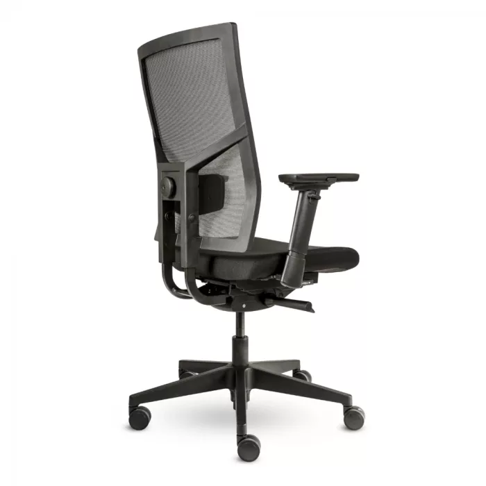 Ergonomischer Bürostuhl Forma Air mit Mesh Rücken, ergonomischer Schreibtischstuhl fürs Büro und Homeoffice, Ansicht seitlich hinten