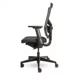 ergonomischer_buerostuhl_forma_air_schwarz_4 Ergonomischer Bürostuhl Forma Air mit Mesh Rücken, ergonomischer Schreibtischstuhl fürs Büro und Homeoffice, Ansicht seitlich