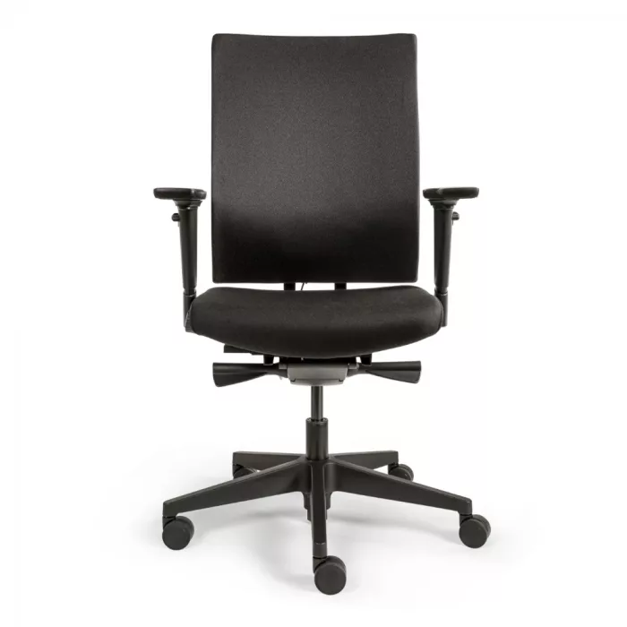 Ergonomischer Bürostuhl Forma Base mit Stoff Rücken, ergonomischer Schreibtischstuhl fürs Büro und Homeoffice, Ansicht vorne