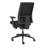 ergonomischer_buerostuhl_intro_schwarz_2 Ergonomischer Bürostuhl Intro in Schwarz, ergonomischer Schreibtischstuhl fürs Büro und Homeoffice, Ansicht hinten