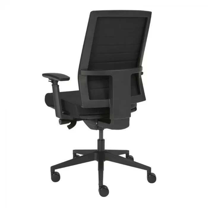 Ergonomischer Bürostuhl Intro in Schwarz, ergonomischer Schreibtischstuhl fürs Büro und Homeoffice, Ansicht hinten
