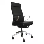 ergonomischer_buerostuhl_magno_chefsessel_schwarz_2 Ergonomischer Bürostuhl Magno in Schwarz mit Chrom Gestell, ergonomischer Chefsessel fürs Büro und Homeoffice, Ansicht links